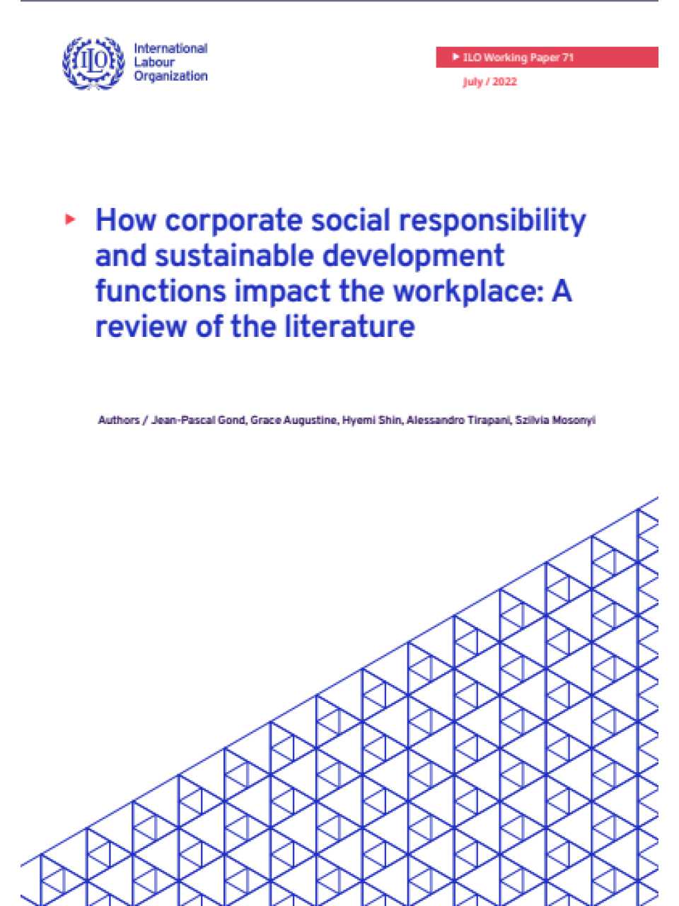 How corporate social responsibility and sustainable development functions impact the workplace: A review of the literature